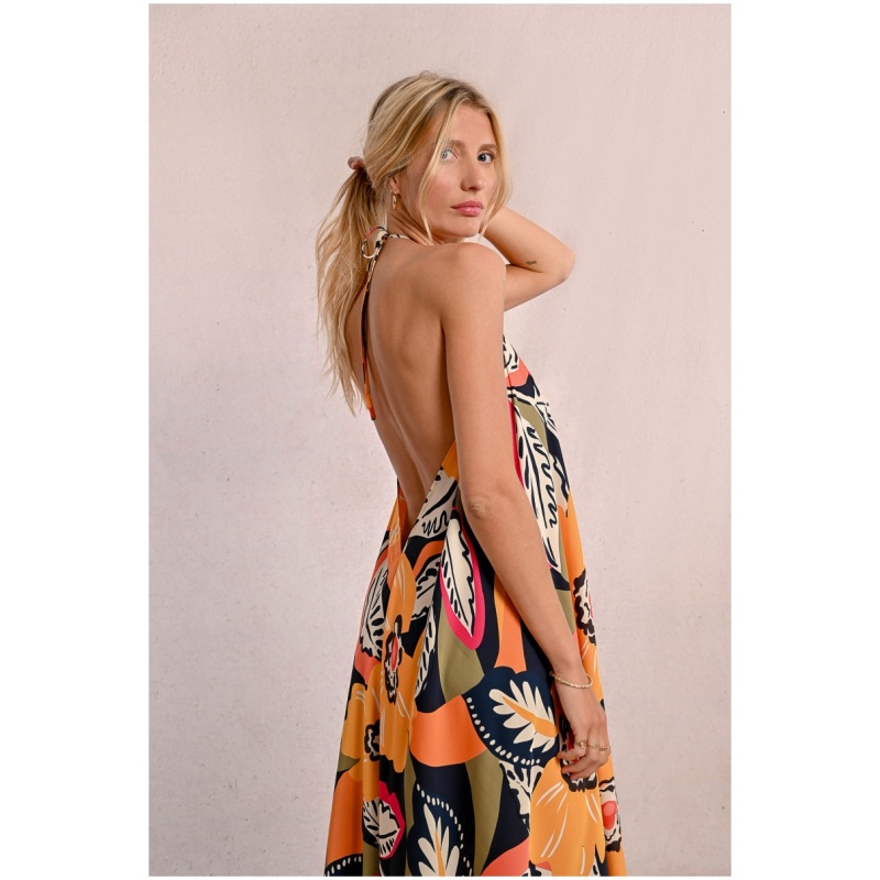 MOLLY BRACKEN Long printed dress